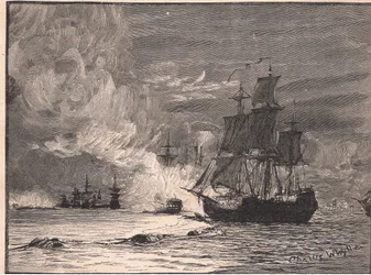 Mægleren bryder bommen ved La Rochelle AD 1810